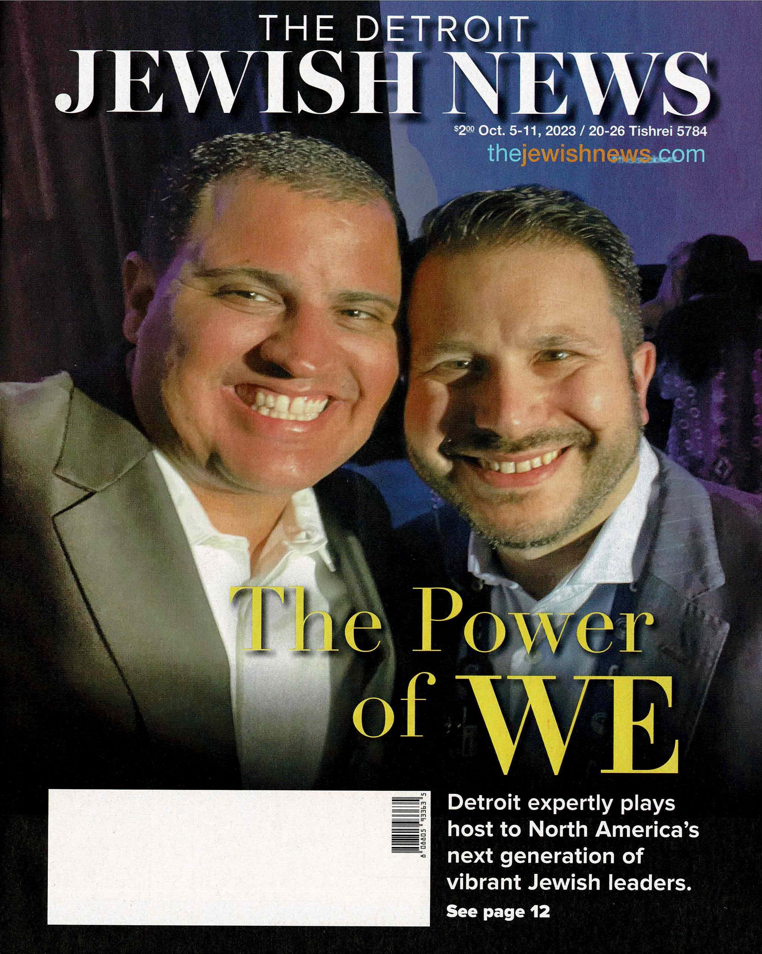 Craig Paul Nowak Photography featured in Detroit Jewish News October 5-11, 2023 Edition on page 28