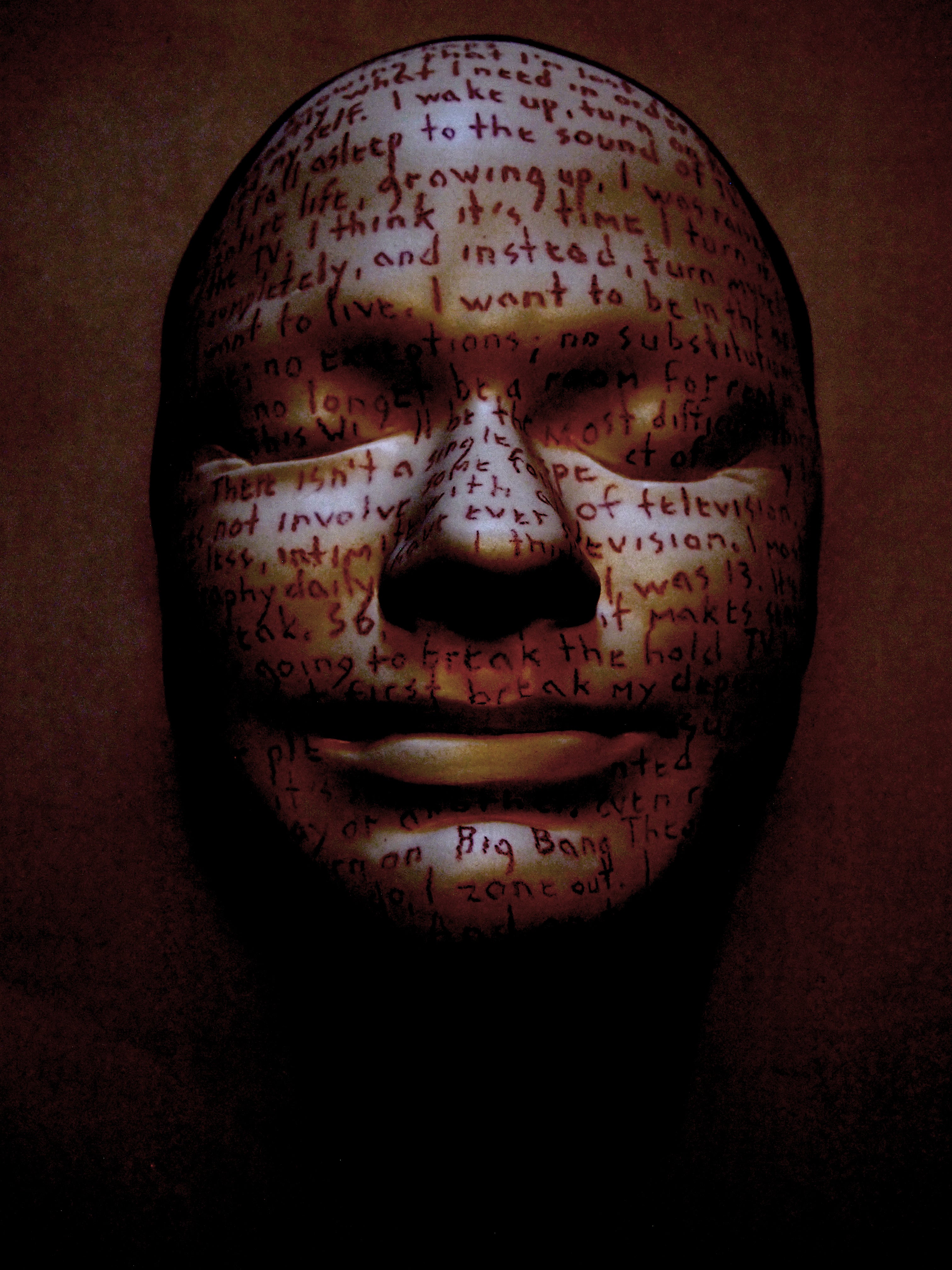 Photography: Untitled (self with words)