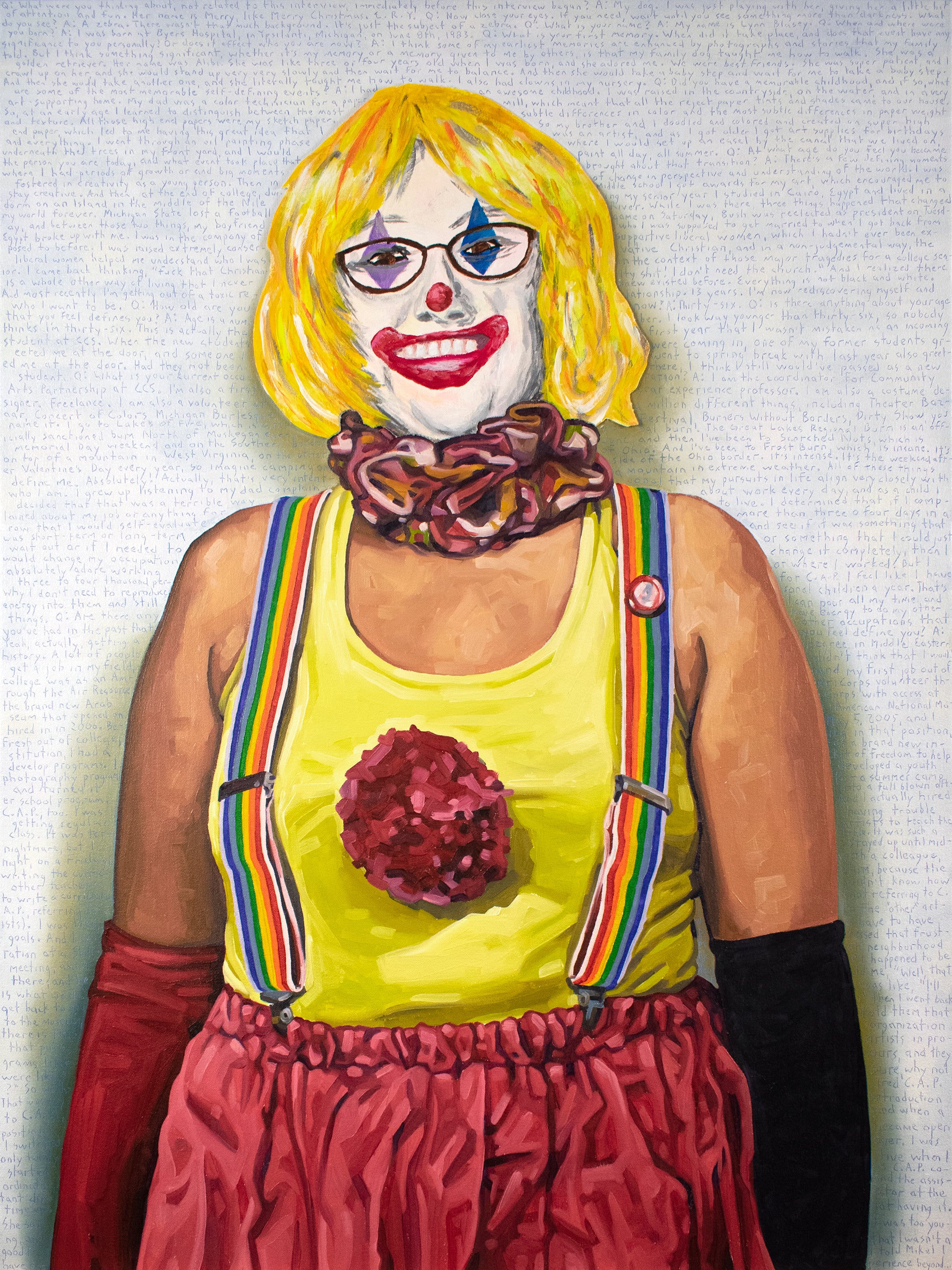 PAINTING: Portrait of Lynn Blasey (collaboration with Lynn Blasey)